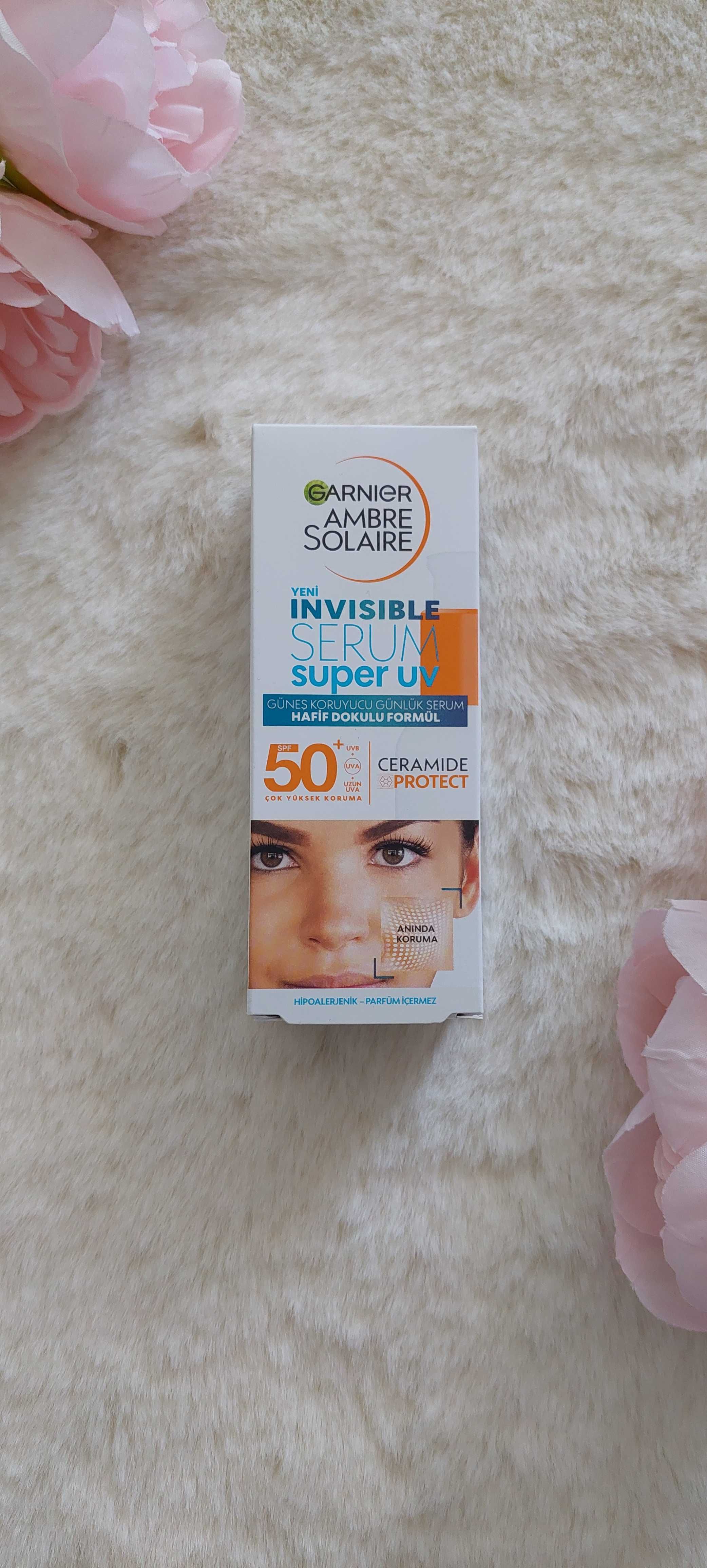 Garnier serum super uv invisible spf 50+ lekkie płynne filtr