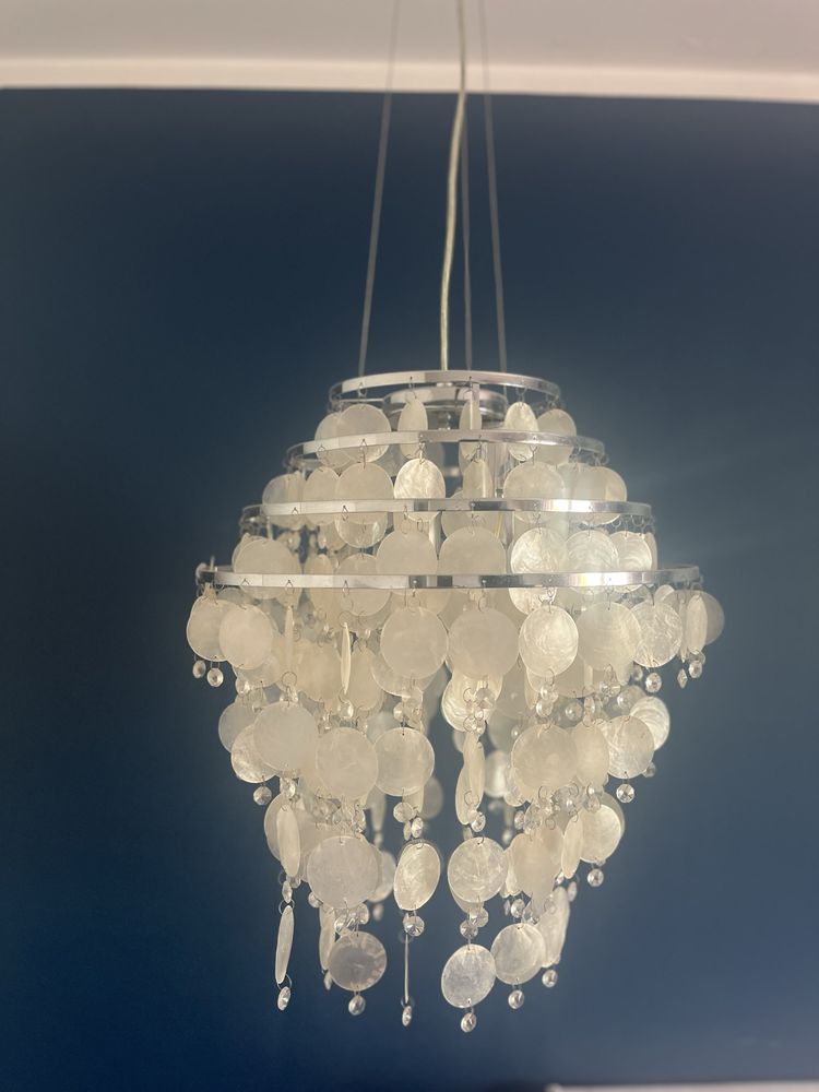 Lampy wiszące - masa perłowa