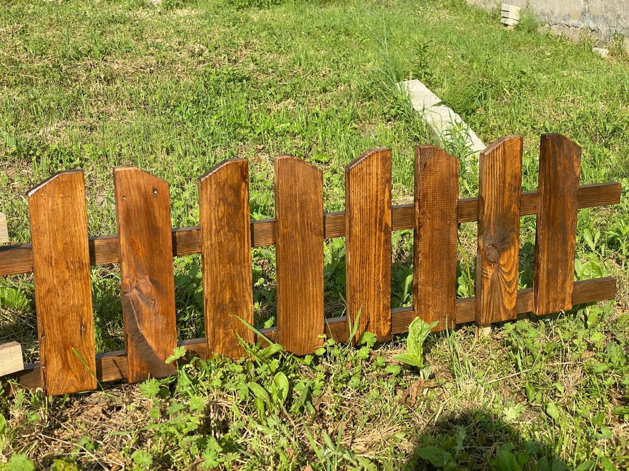 Декоративна дерев’яна огорожа , заборчик або паркан для клумб/городу
