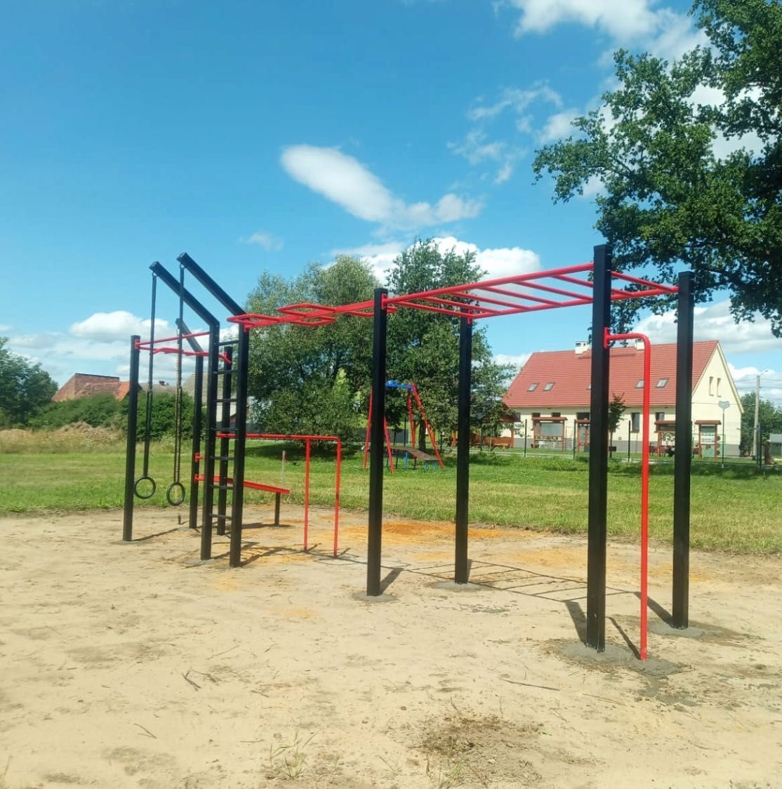 PLAC STREET WORKOUT drążek do podciągania, dip