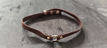 Czarny choker z ringiem