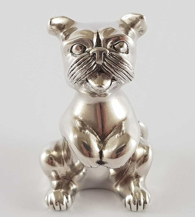 Autorska srebrna figura Psa próby 0,990
