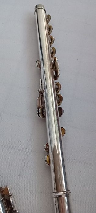 Flet poprzeczny yamaha z otwartymi klapami