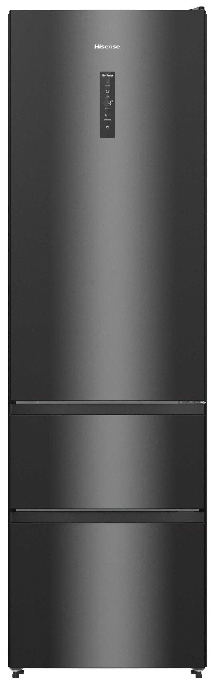 Lodówka HISENSE RM469N4AFD1 3D No Frost 200cm Czarna SmartFresh