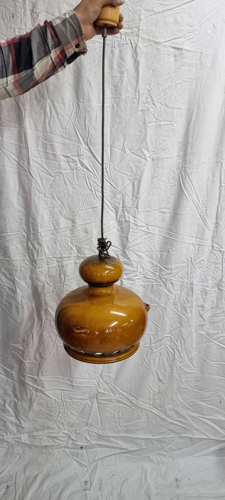 Lampa ceramiczna zabytkowa