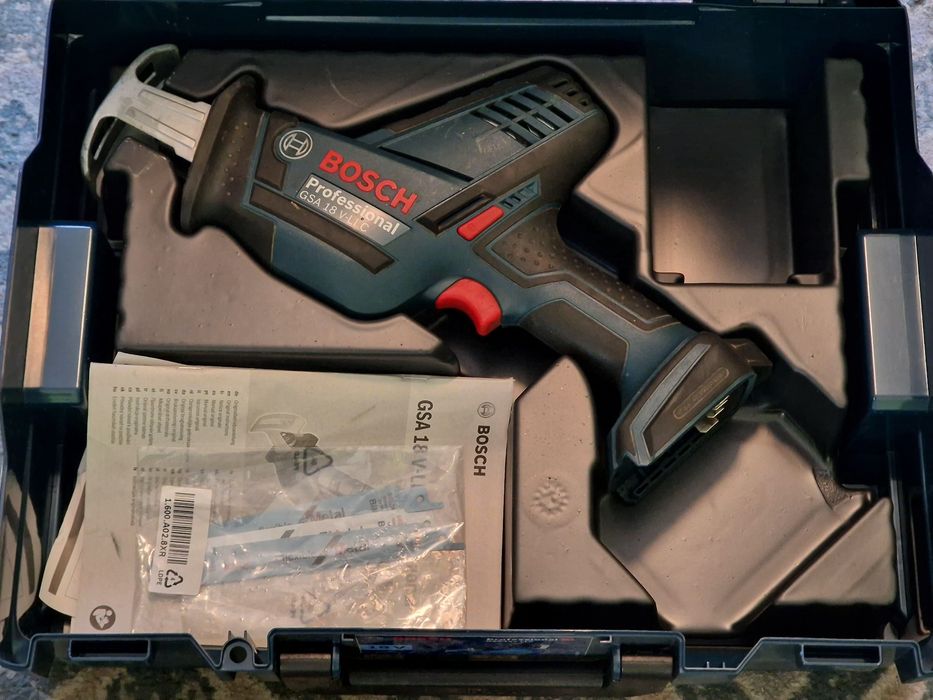 Bosch GSA 18V-LIC, Piła szablasta, L-boxx, lisica akumulatorowa