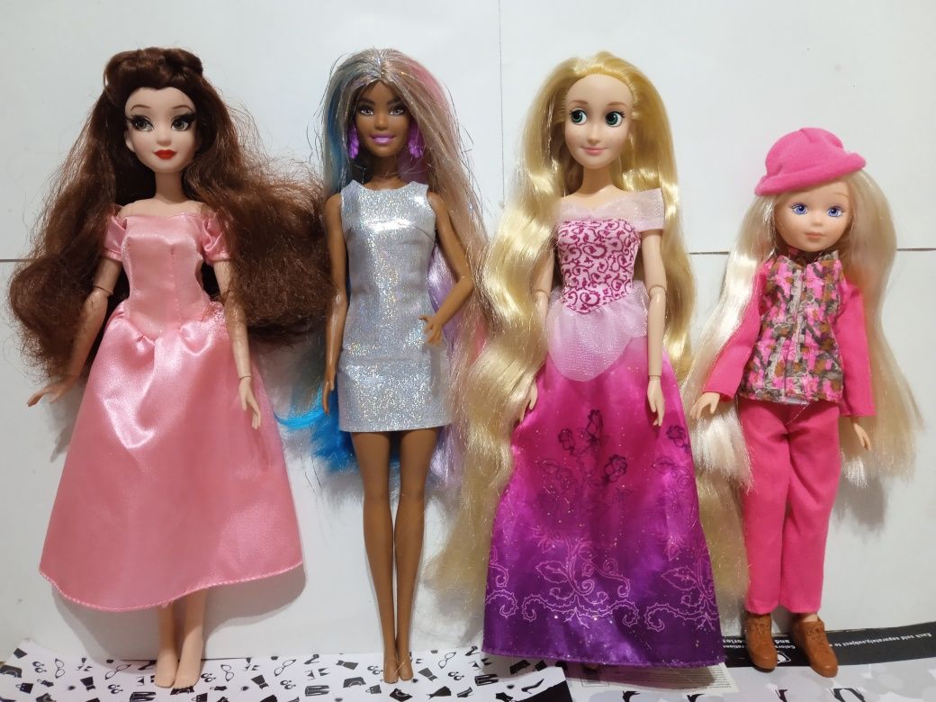 Оригінальні Барбі Mattel, принцеси Рапунцель і Бель Disney