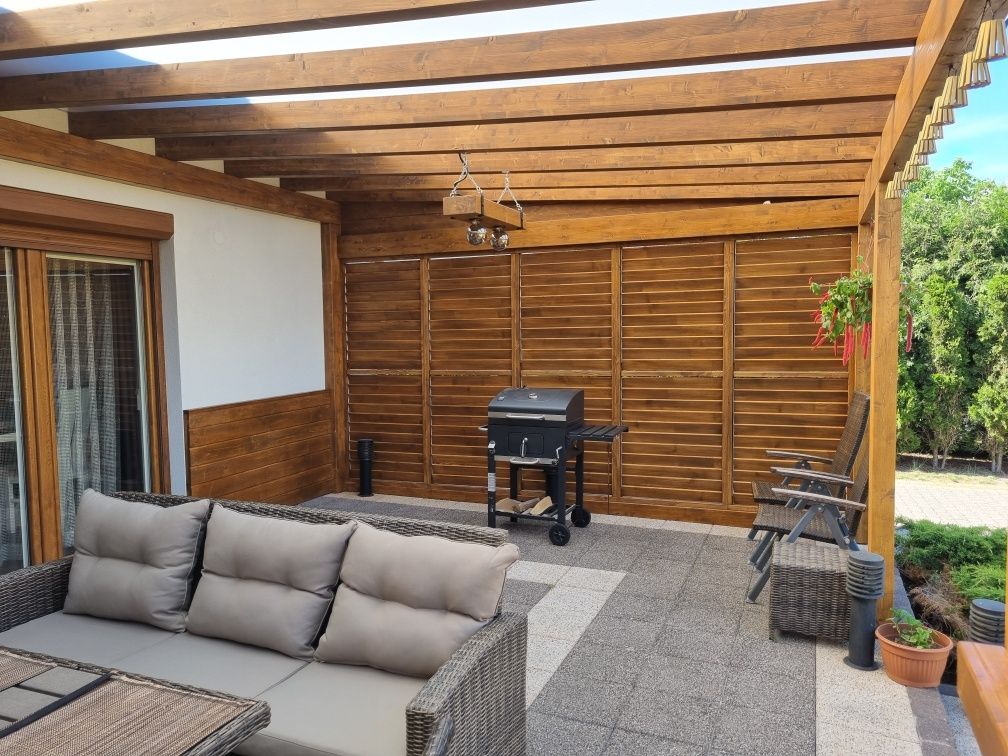 Drewniane Zadaszenie Tarasu Pergola Carport Ruchome deseczki Kielce