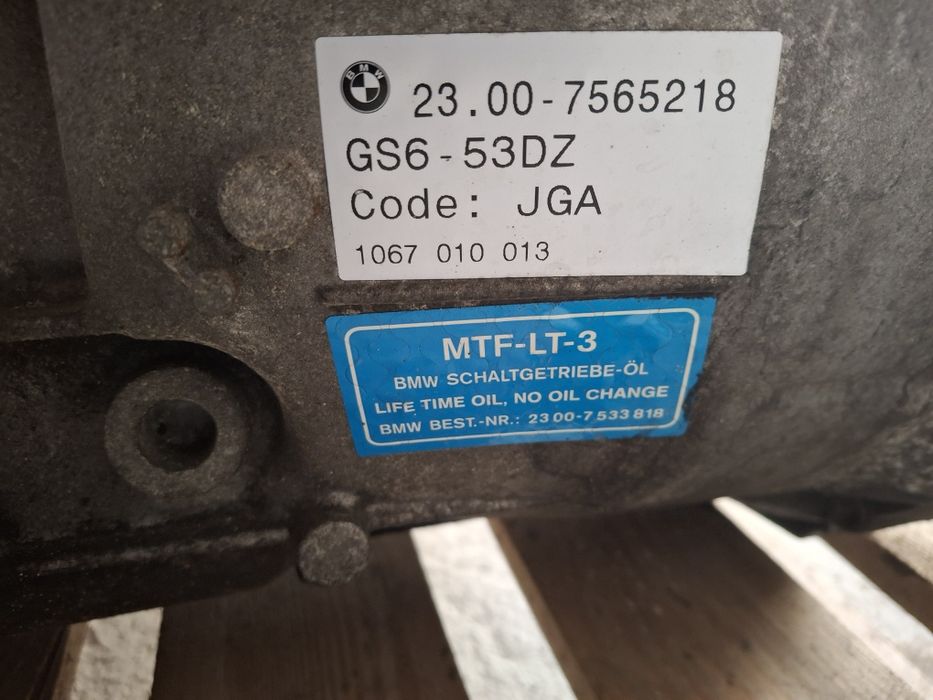 Skrzynia biegów GS6 53DZ Manual BMW E60 E61 3.0D CODE JGA Wybierak