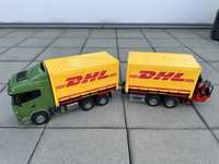 Bruder Scania DHL + przyczepa + widlak