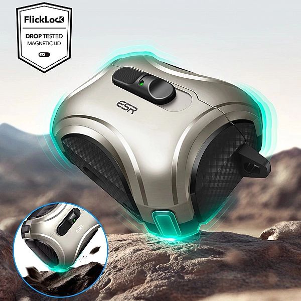 Esr Cyber Flicklock Halolock Magsafe Apple Airpods Pro 3 Titanium