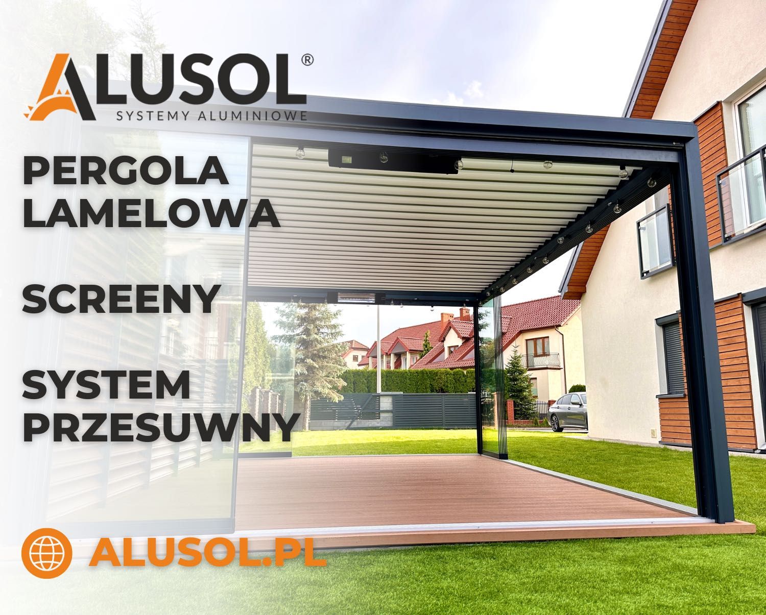 Pergola Lamelowa Aluminiowa Wysoka Jakość Ruchomy Dach Lamele JAKOŚĆ!