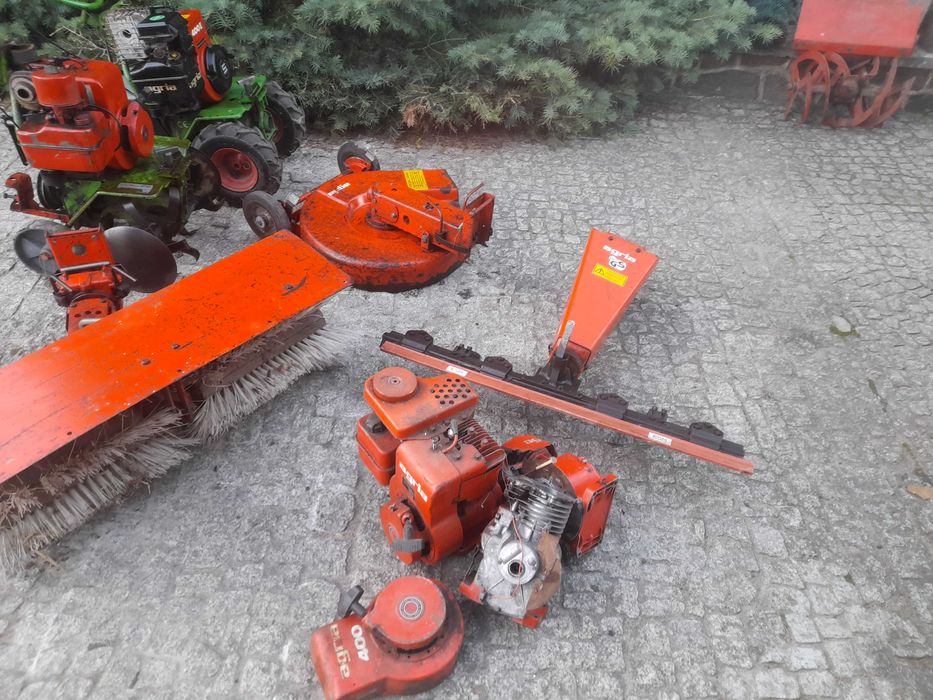 Agria 400 glebogryzarka, traktorek, silnik, zamiatarka
