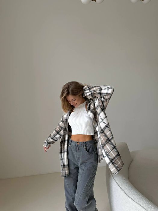 Тепла жіноча кашемірова сорочка