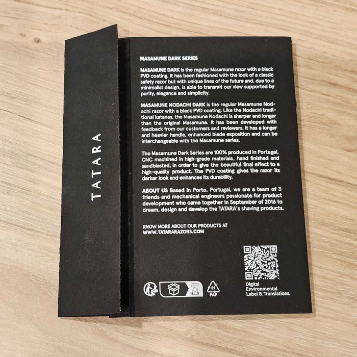 Tatara Masamune Safety Razor DE