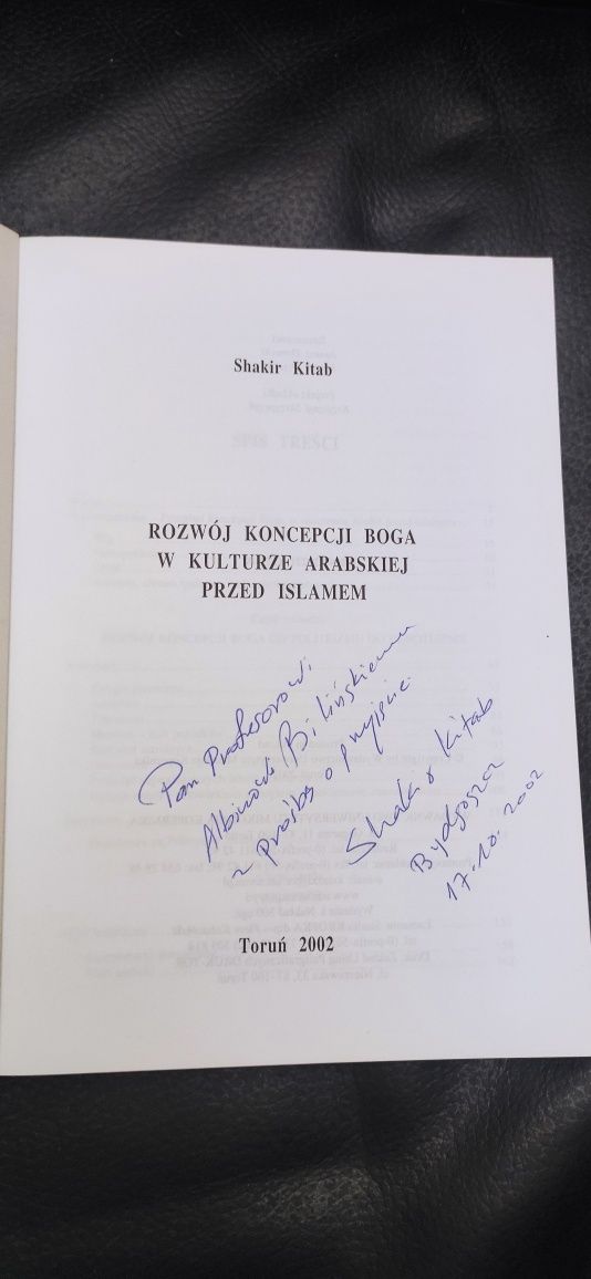 "Rozwój koncepcji Boga w kulturze arabskiej przed islamem"Shakir Kitab