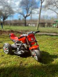 Електромотоцикл, детский электромотоцикл BAMBI M-3639 красный