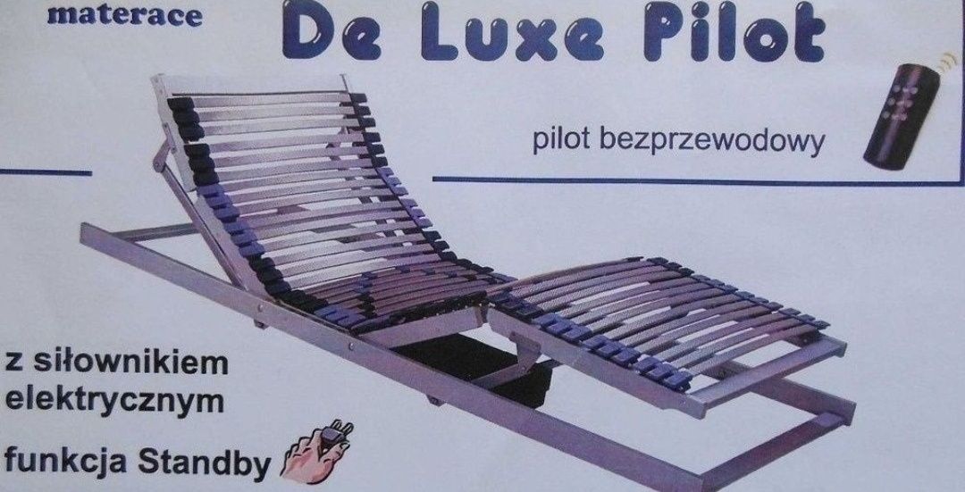 Łóżko tapicerowane wraz ze stelażami regulowane