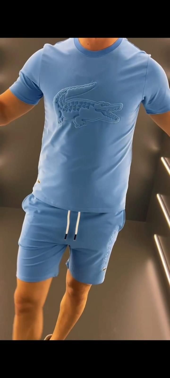 Conjunto Lacoste S ao XL AZUL
