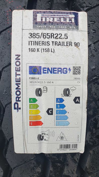 NOWE opony 385/65R22.5 Pirelli T90 Itineris - cena BRUTTO