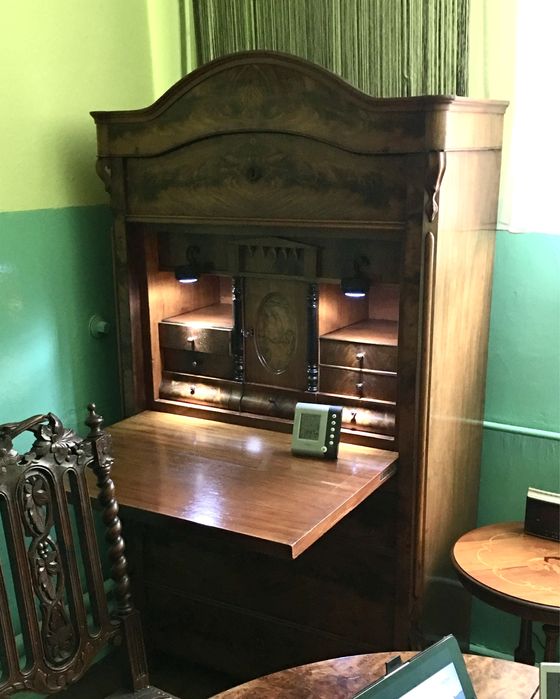 Sekretera Sekretarzyk Biedermeier XIX w. Oryginał
