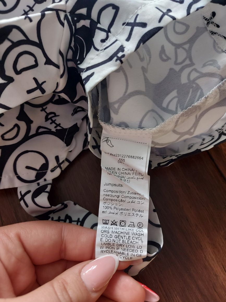 Komplet nowy założony tylko do zdjęć Ogrodniczki z koszulką niemowlęcy