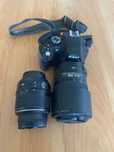 Aparat Nikon plus 2 obiektywy