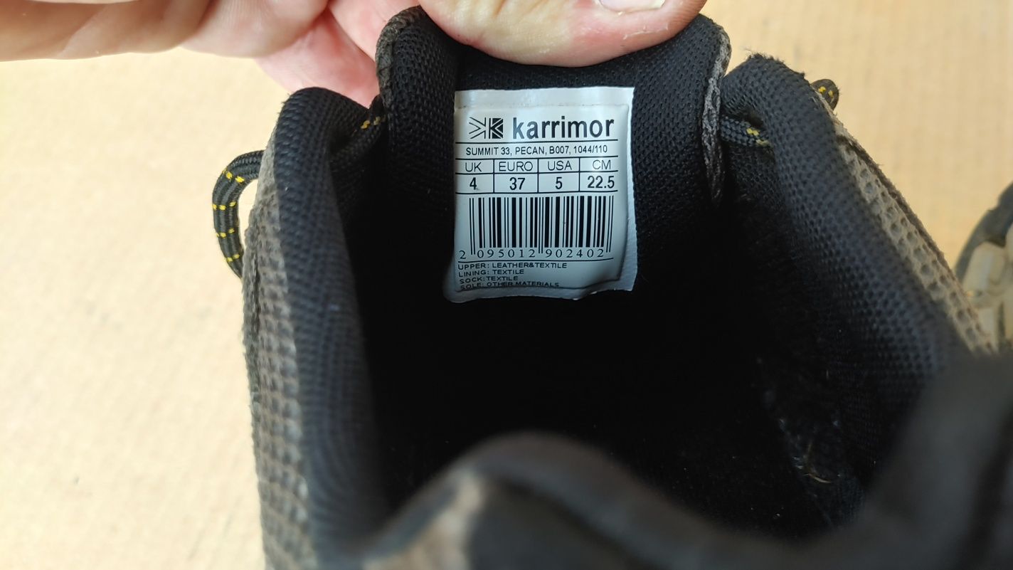 Karrimor trekingowe skóra stan bdbnr 37 22.5 cm