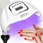LAMPA UV DO PAZNOKCI LED 80W DO hybryd żeli mocna sun X5 max biała LCD