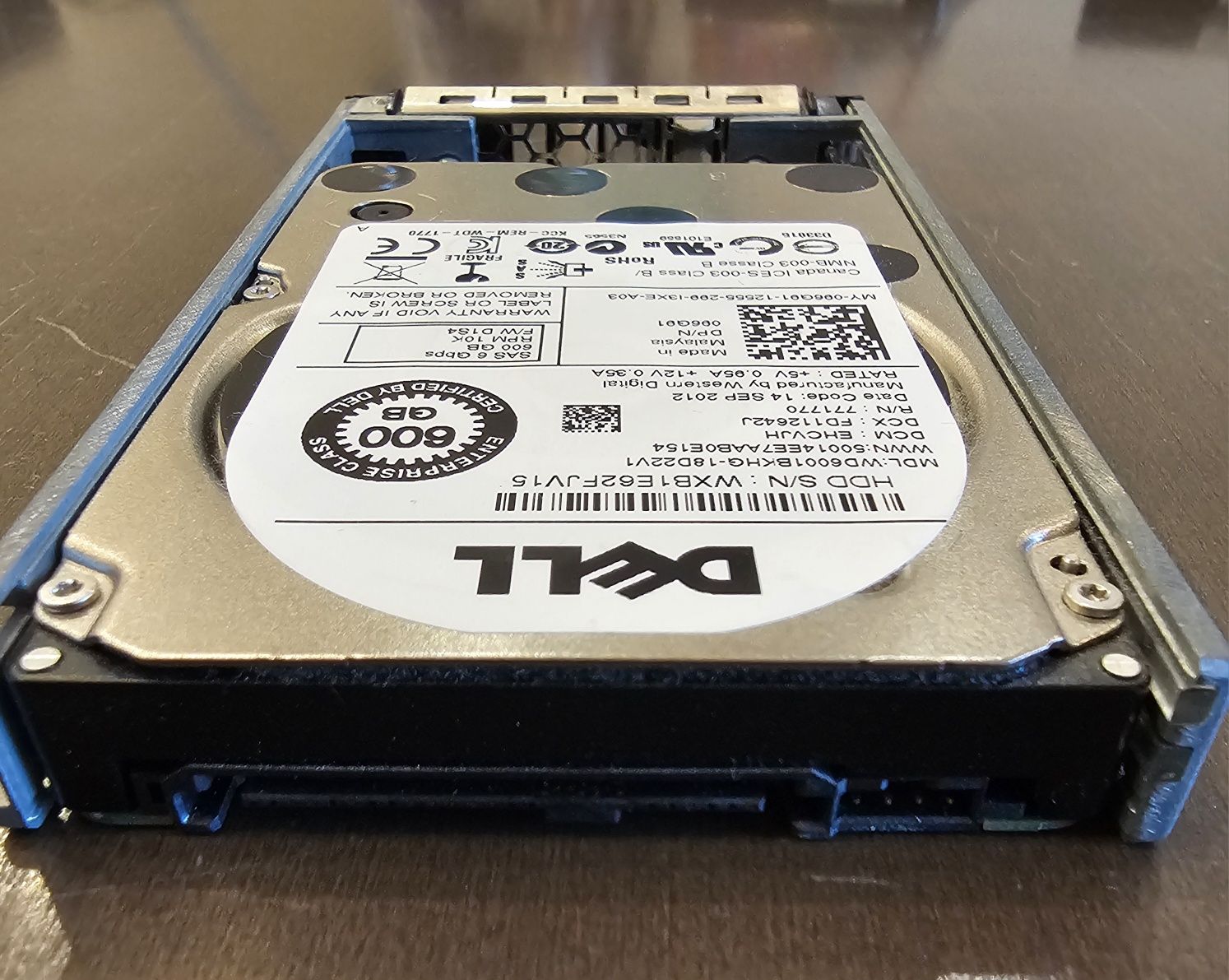 Dysk twardy WD Dell 600GB 2,5 10K SAS 6Gb WD6001BKHG-18D22V1