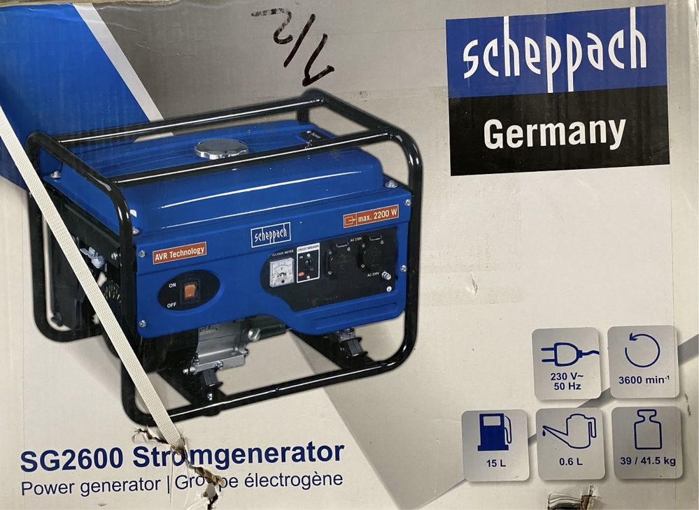 Генератор Scheppach Germany SG2600 Stromgenerator