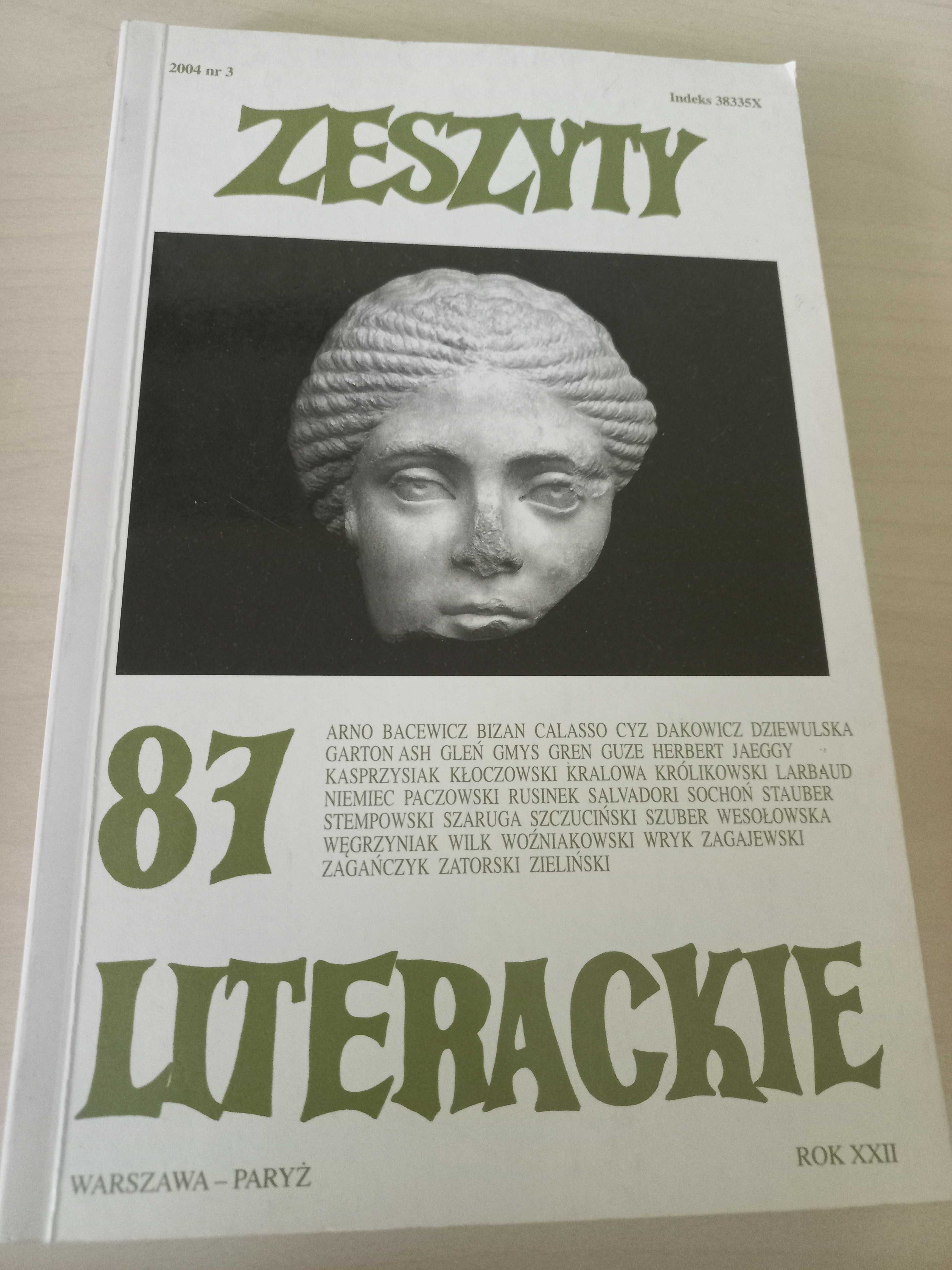 Zeszyty literackie, kwartalnik, 2004