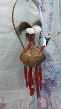 Ptak / Dzwonek Bambusowy Gong wietrzny z Ruchomym Ptakiem.