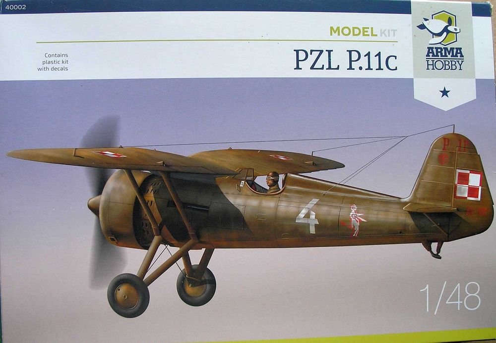 PZL P.11c - Arma Hobby - 1:48 + dodatki