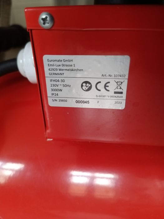 Nagrzewnica elektryczna 3000 W