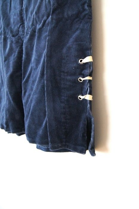 ciemnogranatowa niebieska sztruksowa krotka spodniczka spodnica 36S38M