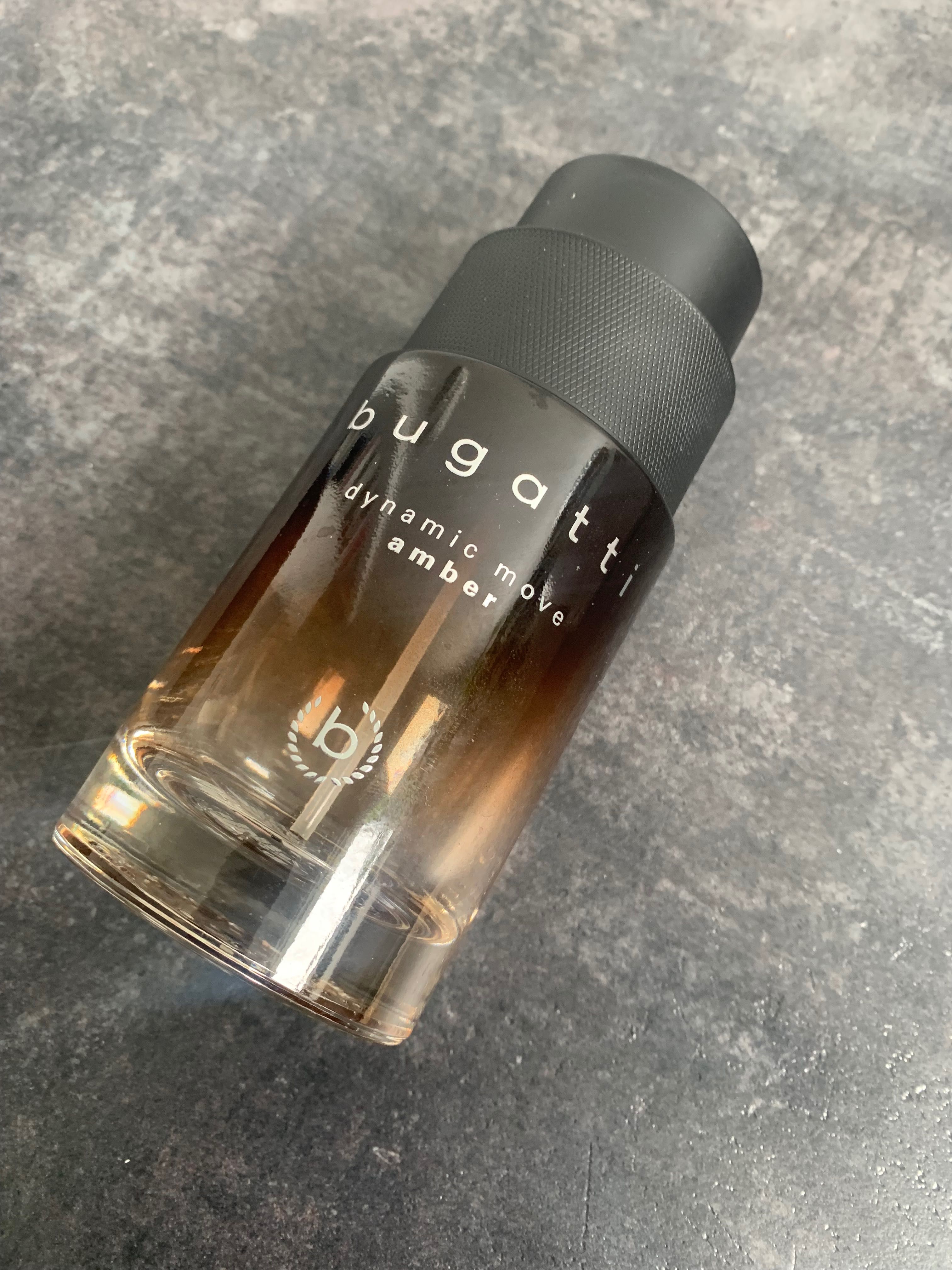 Bugatti dynamic move amber woda perfumowana pusta butelka flakon 100ml