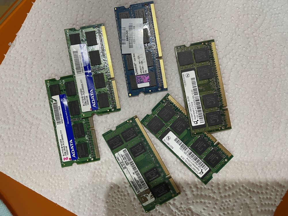 Memoria Ram (6)  pc3- pc2-  4gb/2gb/1gb