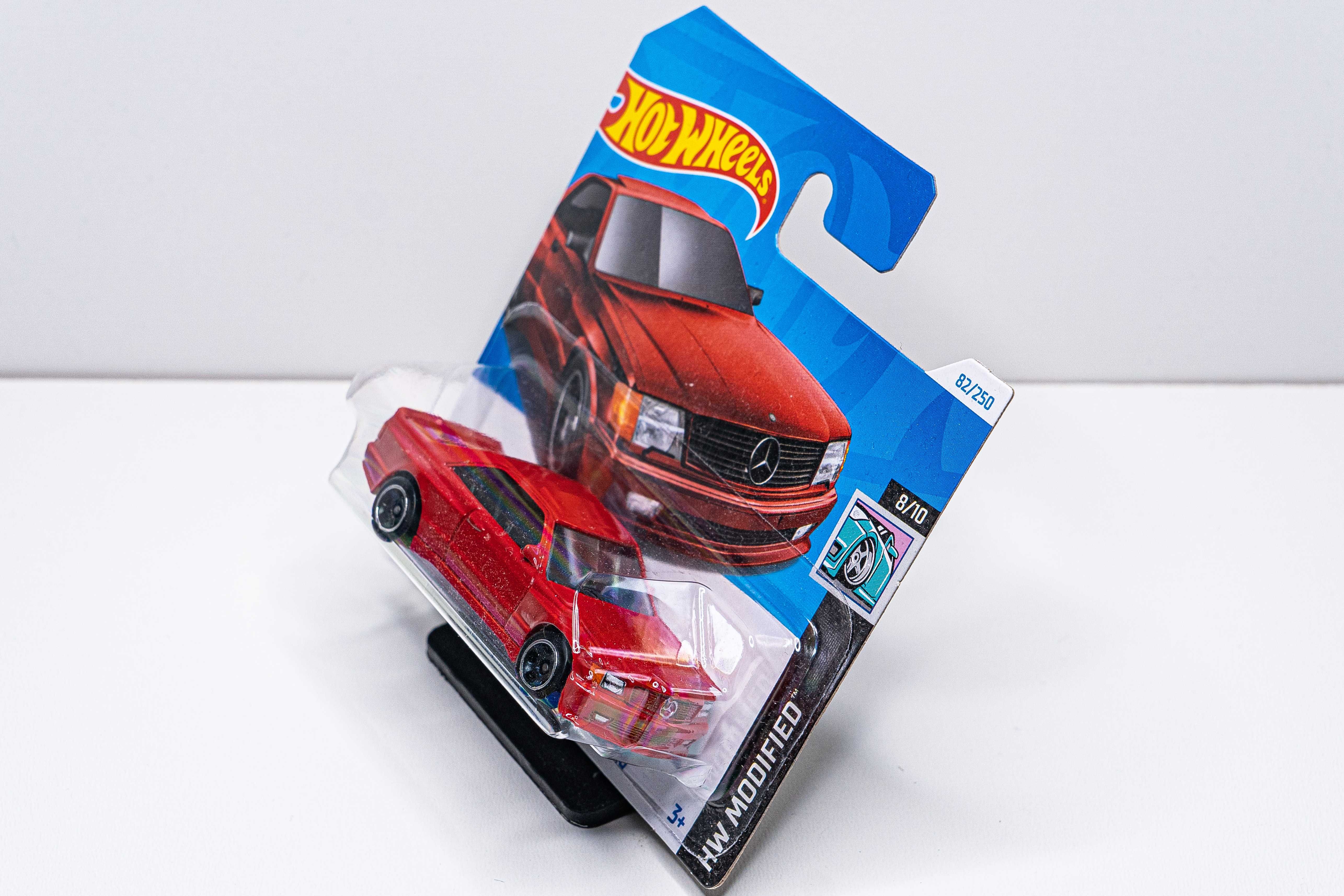HOT WHEELS 89 Mercedes-Benz 560 SEC AMG 82/250 HW Modified 8/10 - NOWY