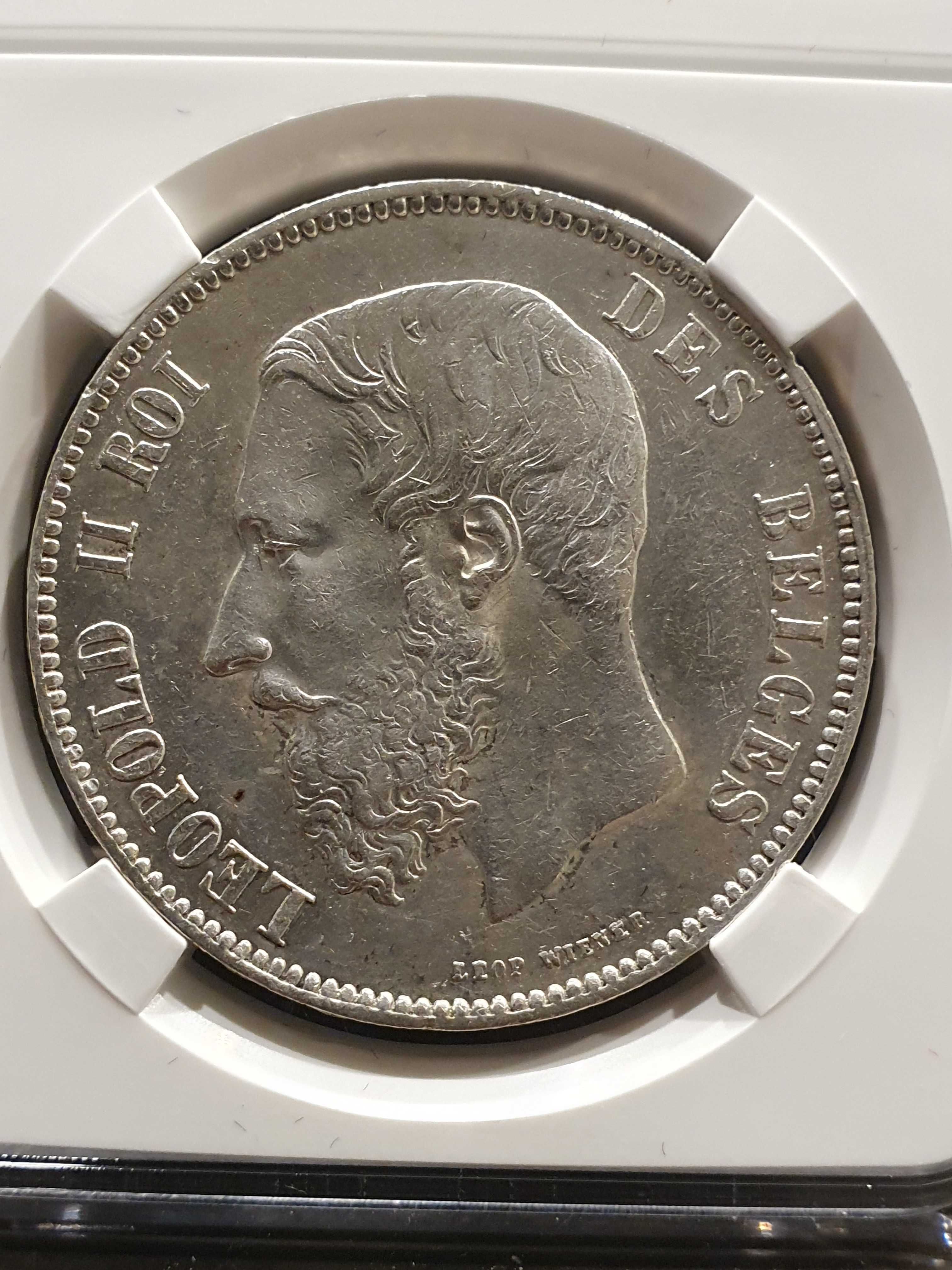 5 franków belgia 1873 stan !!!