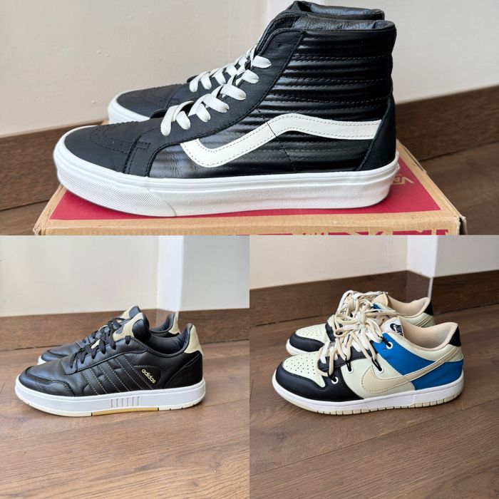 Кросівки кеди зі шкіри Vans Adidas Nike Dunk