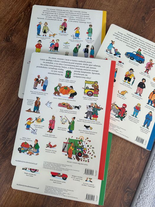 Wiosna Lato Jesień Zima na ulicy czereśniowej zestaw