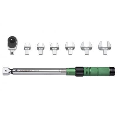 Klucz dynamo 3/8" 10-60Nm z wymiennymi końcówkami