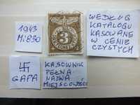 znaczki Mi 830 Niemcy 1943r. Swastyka, gapa Rzesza, kasownik pełny