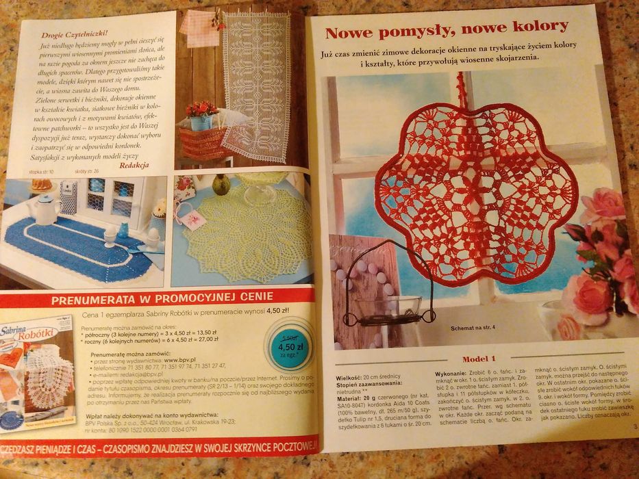 Sabrina 1/2013 robótki ręczne szydełko