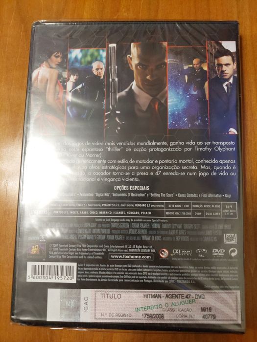 Dvd - Hitman Agente 47 Novo Selado