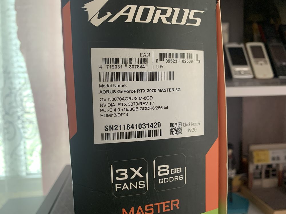 Nvidia GeForce RTX 3070 Aorus Master в идеале!