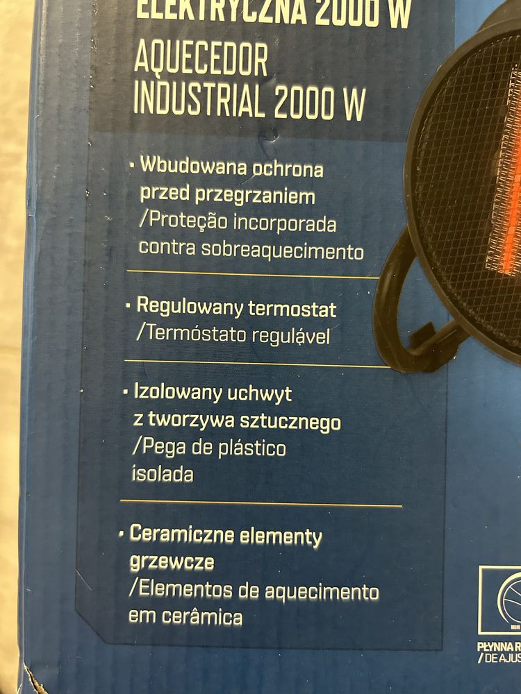 Nowa nagrzewnica elektryczna grzejnik Niteo 2000W