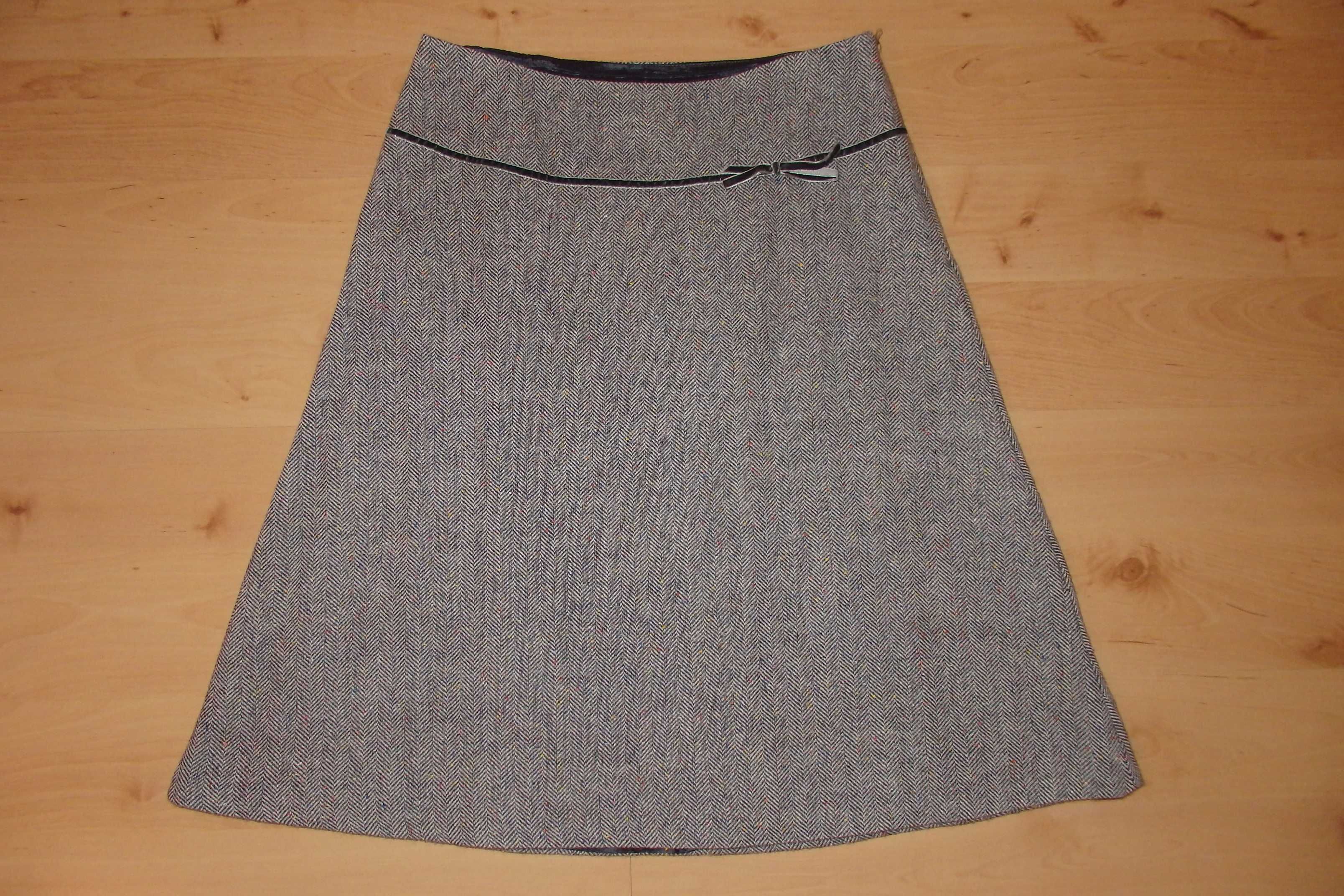 3x spódnica MEXX idealna do pracy popielata 36/38 S/M brąz krata H&M