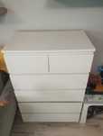 Komoda ikea malm 80x123x48, stan bdb.